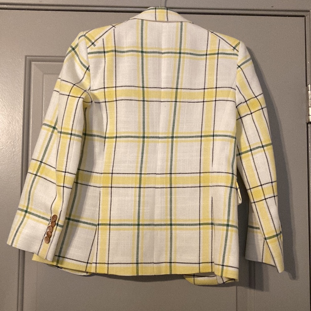 Veronica Beard Yellow Green Schoolboy Blazer| Sz 2 - Picture 7 of 12